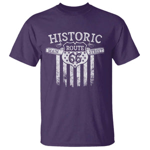 Historic Highway Mother Road 66 T Shirt Main Street Of America TS09 Purple Print Your Wear