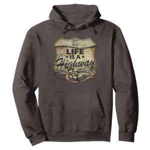 Life Is A Highway Road Trip Hoodie TS09 Dark Chocolate Print Your Wear