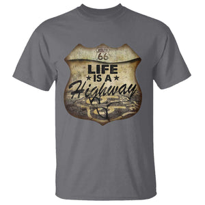 Life Is A Highway Road Trip T Shirt TS09 Charcoal Print Your Wear