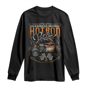 Vintage Hotrod Hot Rodder Long Sleeve Shirt TS09 Black Print Your Wear