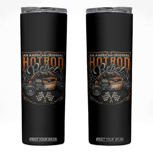 Vintage Hotrod Hot Rodder Skinny Tumbler TS09 Black Print Your Wear