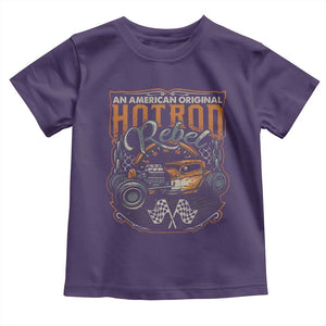 Vintage Hotrod Hot Rodder Toddler T Shirt TS09 Purple Print Your Wear