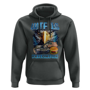 WTF Is A Kilometer Hoodie Funny Eagle American Joke Patriotic TS09 Dark Heather Print Your Wear