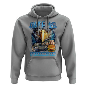 WTF Is A Kilometer Hoodie Funny Eagle American Joke Patriotic TS09 Sport Gray Print Your Wear