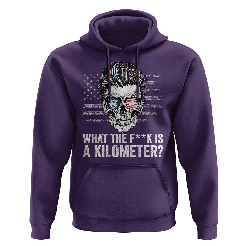 WTF Is A Kilometer Hoodie Funny Skull American Joke Patriotic TS09 Purple Print Your Wear