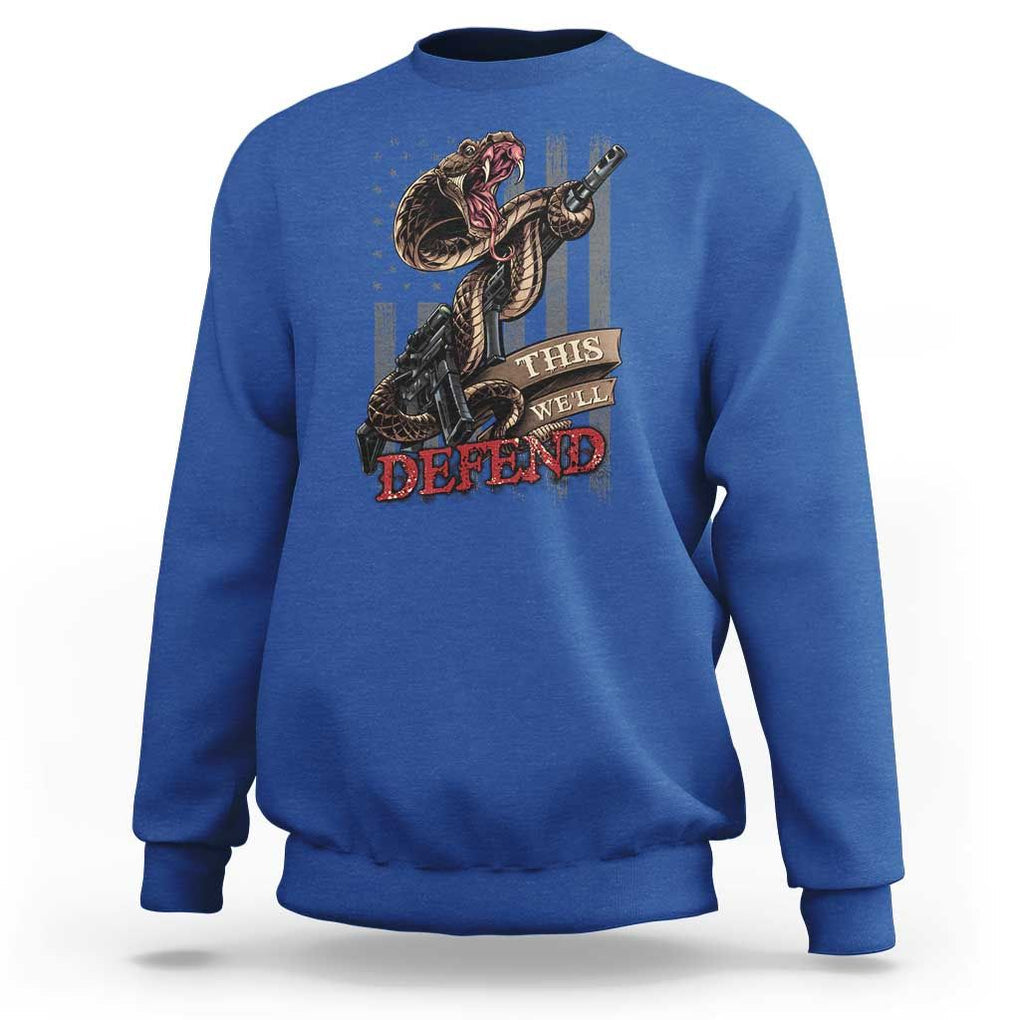 American Patriotic This We'll Defend Sweatshirt TS09 Royal Blue Print Your Wear