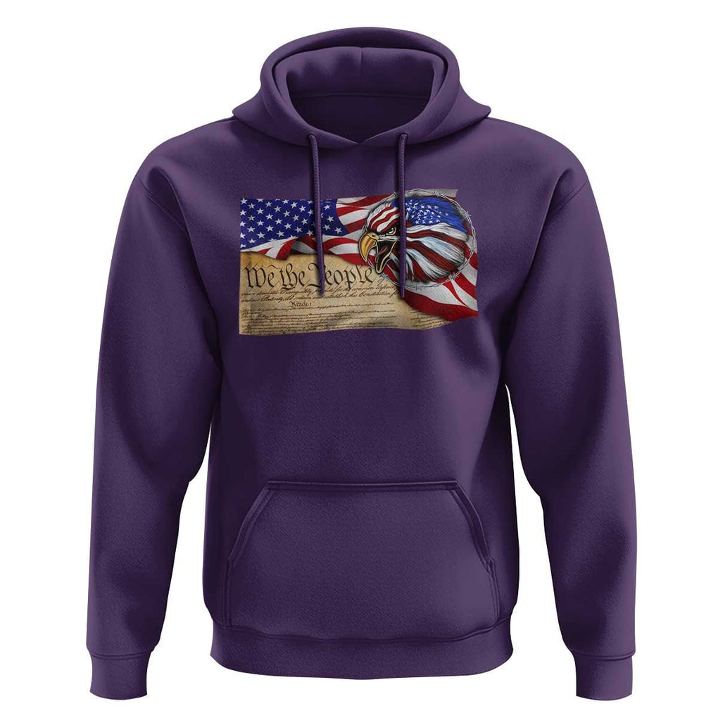 American Patriotic We The People Eagle Hoodie TS09 Purple Print Your Wear