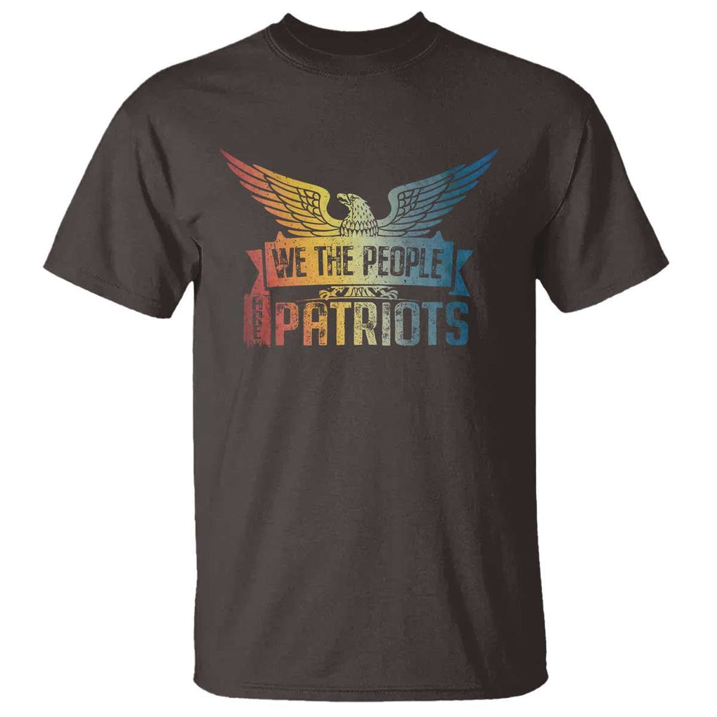American Patriotic T Shirt We The People Are Patriots TS09 Dark Chocolate Print Your Wear