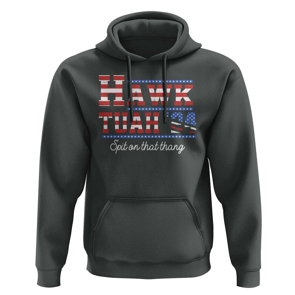 Funny Hawk Tuah Spit On That Thing Hoodie TS09 Dark Heather Print Your Wear