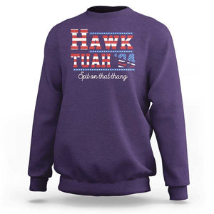 Funny Hawk Tuah Spit On That Thing Sweatshirt TS09 Purple Print Your Wear