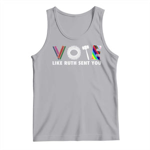 Vote Like Ruth Sent You Funny Feminist Lgbt Pride Tank Top TS09 Athletic Heather Print Your Wear