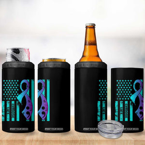 Suicide Prevention 4 in 1 Can Cooler Tumbler Choose Life American Flag TS09 Print Your Wear