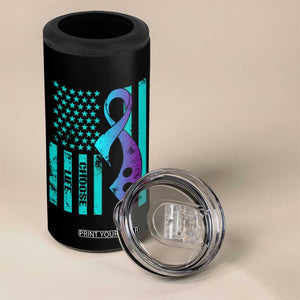Suicide Prevention 4 in 1 Can Cooler Tumbler Choose Life American Flag TS09 Print Your Wear