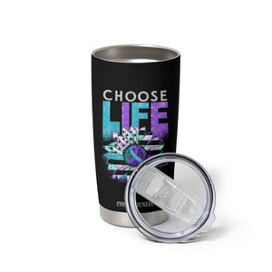 Suicide Prevention Tumbler Cup Choose Life Sunflower American TS09 Print Your Wear