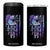 Suicide Prevention 4 in 1 Can Cooler Tumbler Be Here Tomorrow Semicolon Sunflower American Flag TS09 One Size: 16 oz Black Print Your Wear