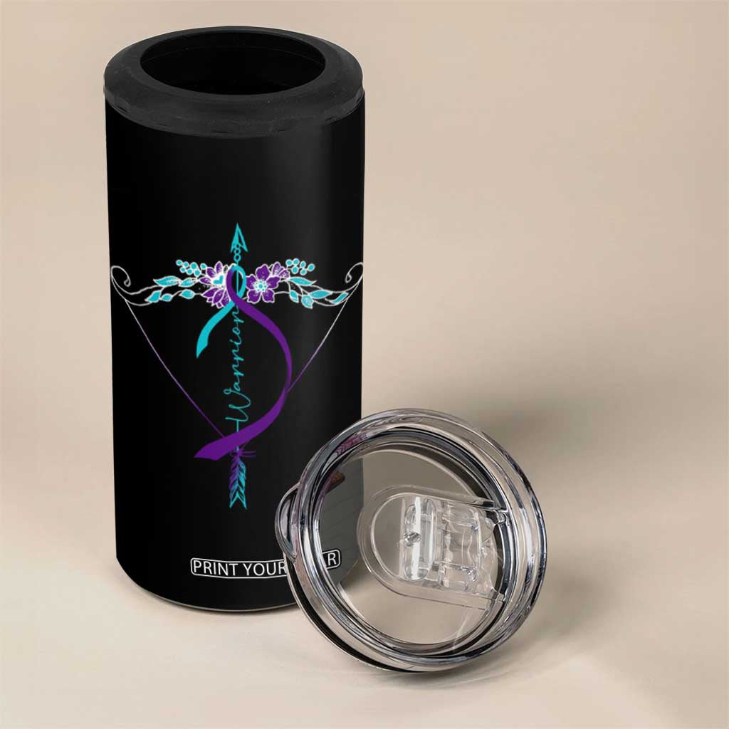 Suicide Prevention Arrow Warrior 4 in 1 Can Cooler Tumbler TS09 Print Your Wear
