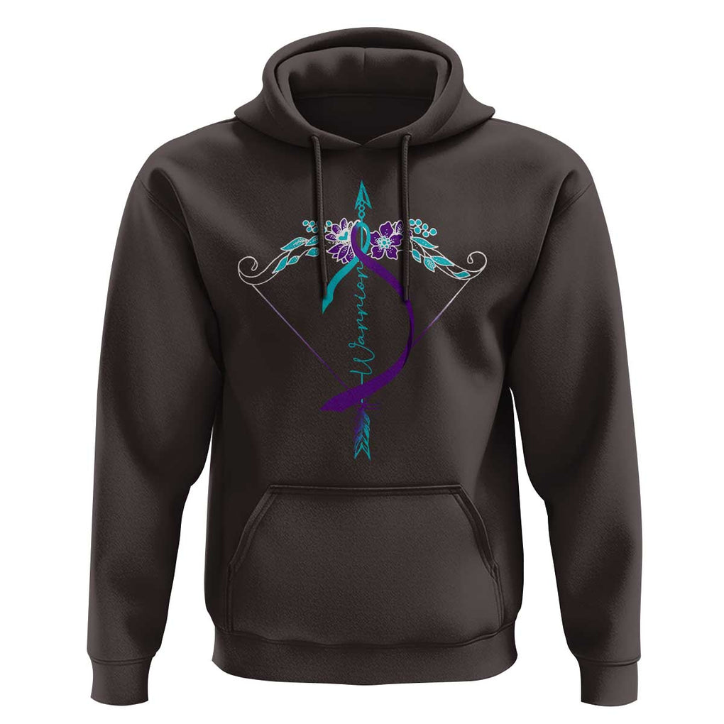 Suicide Prevention Arrow Warrior Hoodie TS09 Dark Chocolate Print Your Wear