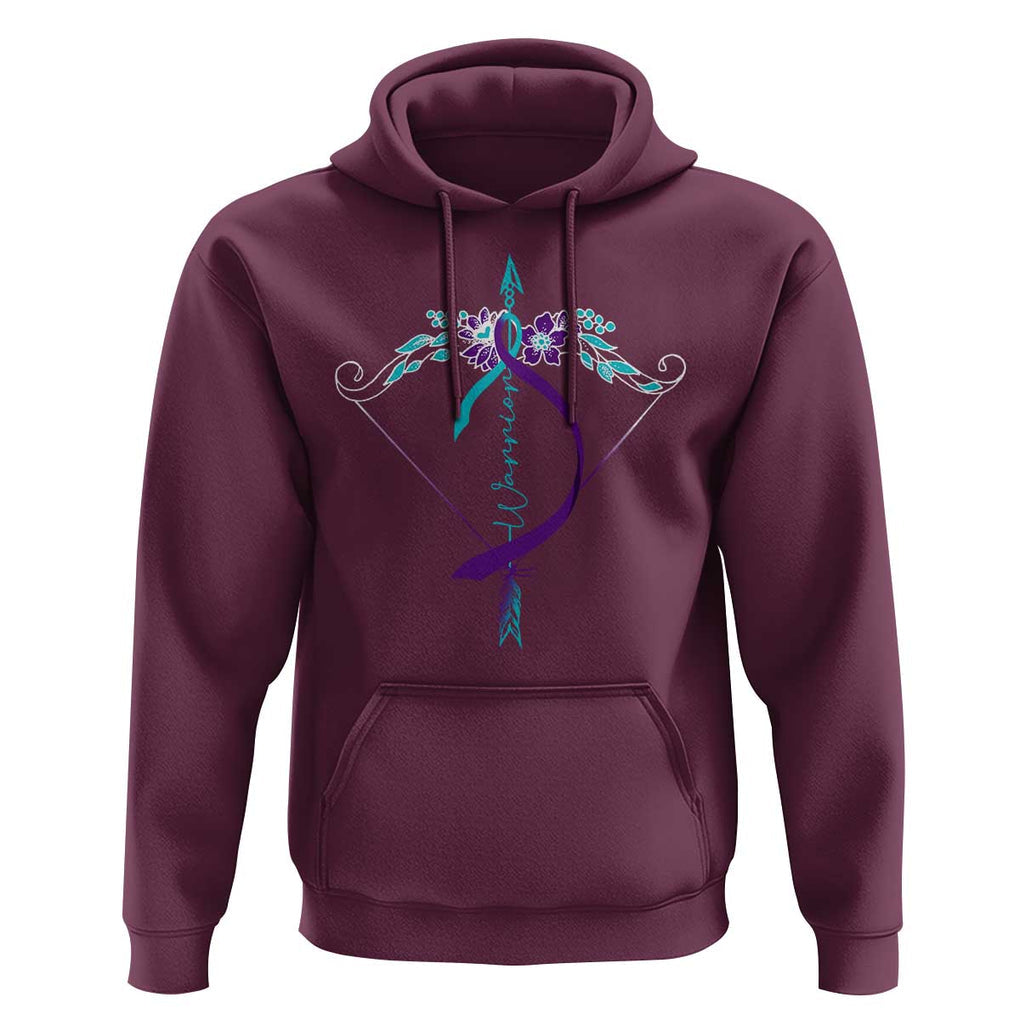 Suicide Prevention Arrow Warrior Hoodie TS09 Maroon Print Your Wear