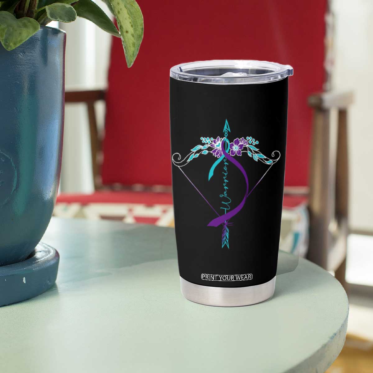Suicide Prevention Arrow Warrior Tumbler Cup TS09 Print Your Wear