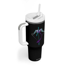 Suicide Prevention Arrow Warrior Tumbler With Handle TS09 Print Your Wear