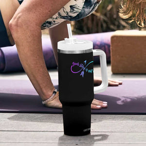 Suicide Prevention Tumbler With Handle Your Story Is Not Over Yet Arrow TS09 Print Your Wear