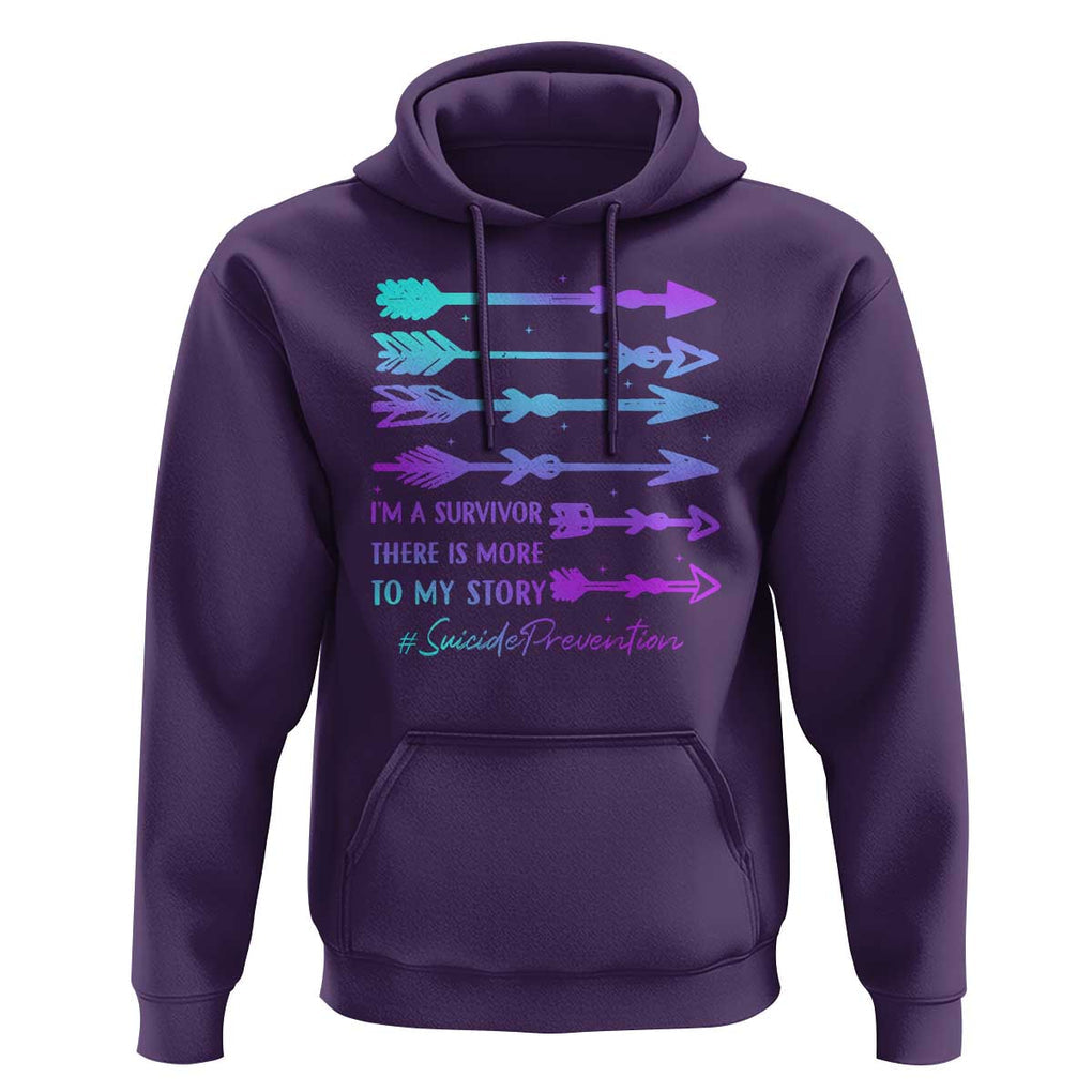 Suicide Prevention Hoodie I Am A Survivor There Is More To My Story TS09 Purple Print Your Wear