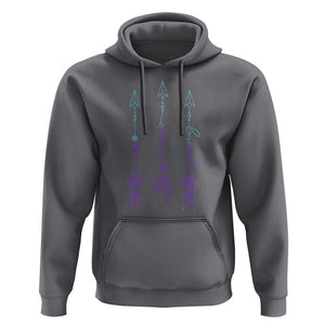 Suicide Prevention Arrow Semicolon Keep Going Hoodie TS09 Charcoal Print Your Wear