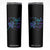 Suicide Prevention Roses Ribbon Never Give Up Skinny Tumbler TS09 Black Print Your Wear