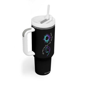 Suicide Prevention Stay Strong Tumbler With Handle Your Story Is Not Over Yet Semicolon TS09 Print Your Wear