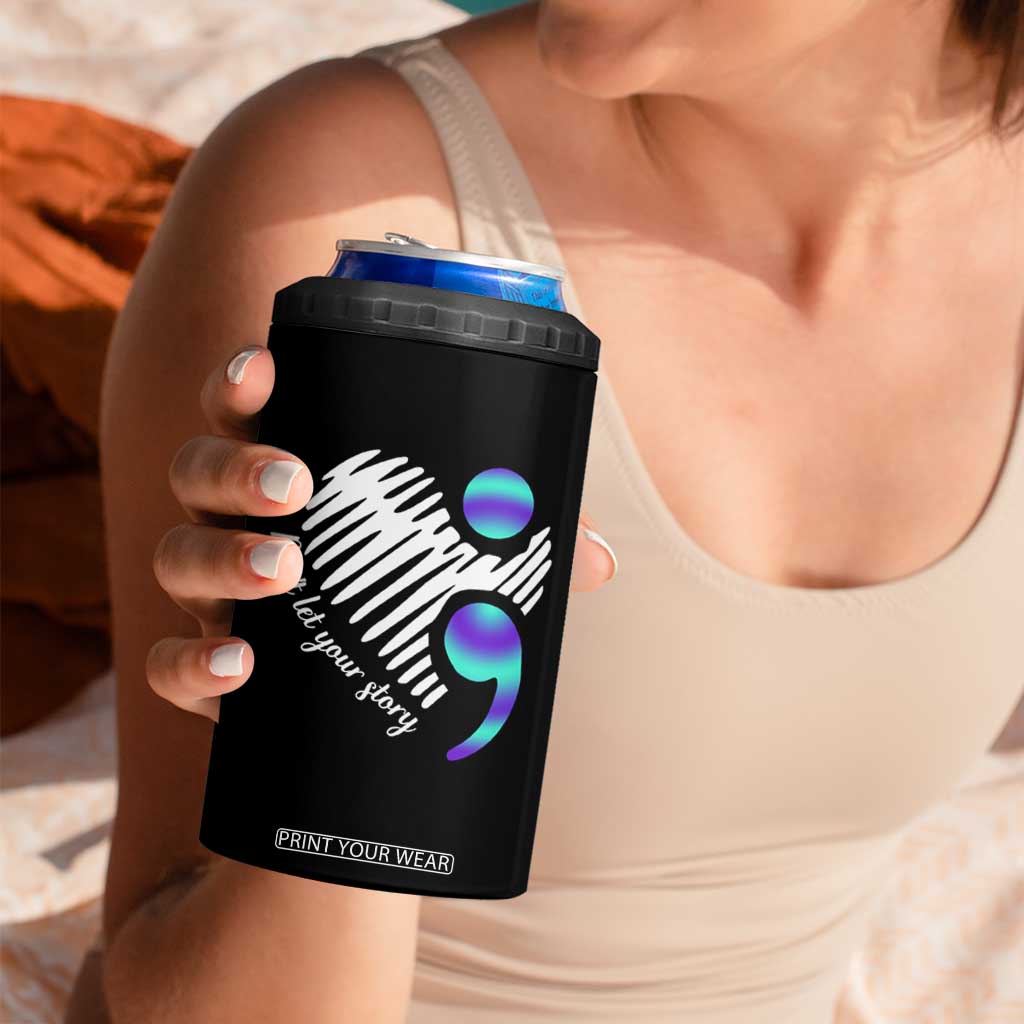 Suicide Prevention 4 in 1 Can Cooler Tumbler Don't Let Your Story End TS09 Print Your Wear