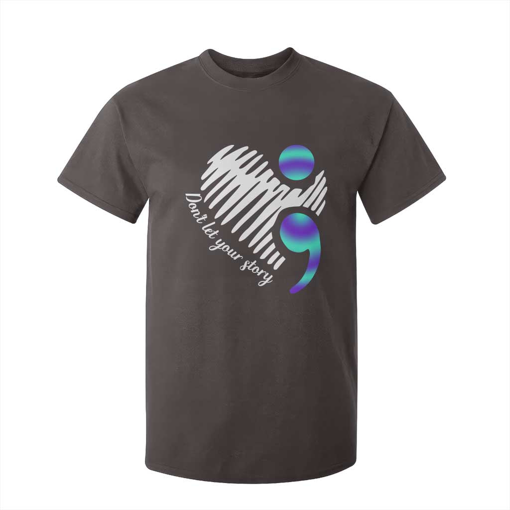 Suicide Prevention T Shirt For Kid Don't Let Your Story End TS09 Dark Chocolate Print Your Wear