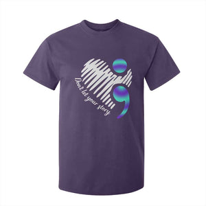Suicide Prevention T Shirt For Kid Don't Let Your Story End TS09 Purple Print Your Wear