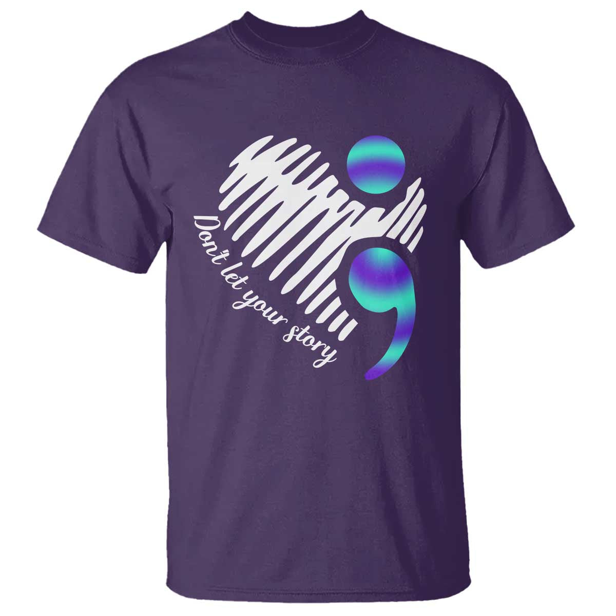 Suicide Prevention T Shirt Don't Let Your Story End TS09 Purple Print Your Wear