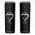 Suicide Prevention Dog Lover Skinny Tumbler Stay You Are Not Alone Semicolon TS09 Black Print Your Wear