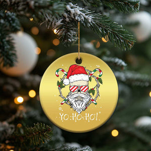 Cool Santa Christmas Ornament Yo Ho Ho Skull Beard Sunglass TS09 Print Your Wear