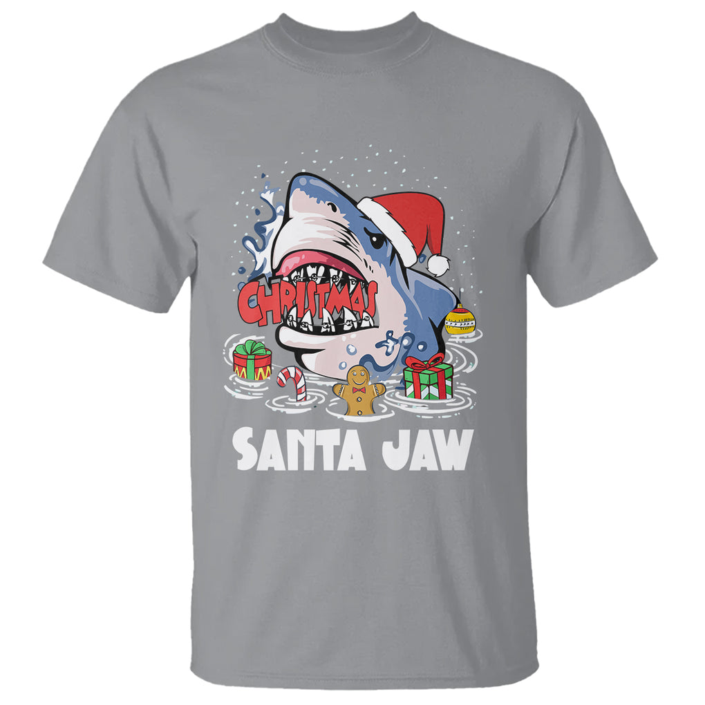 Santa Jaws Shark Christmas At The Beach T Shirt TS09 Printyourwear
