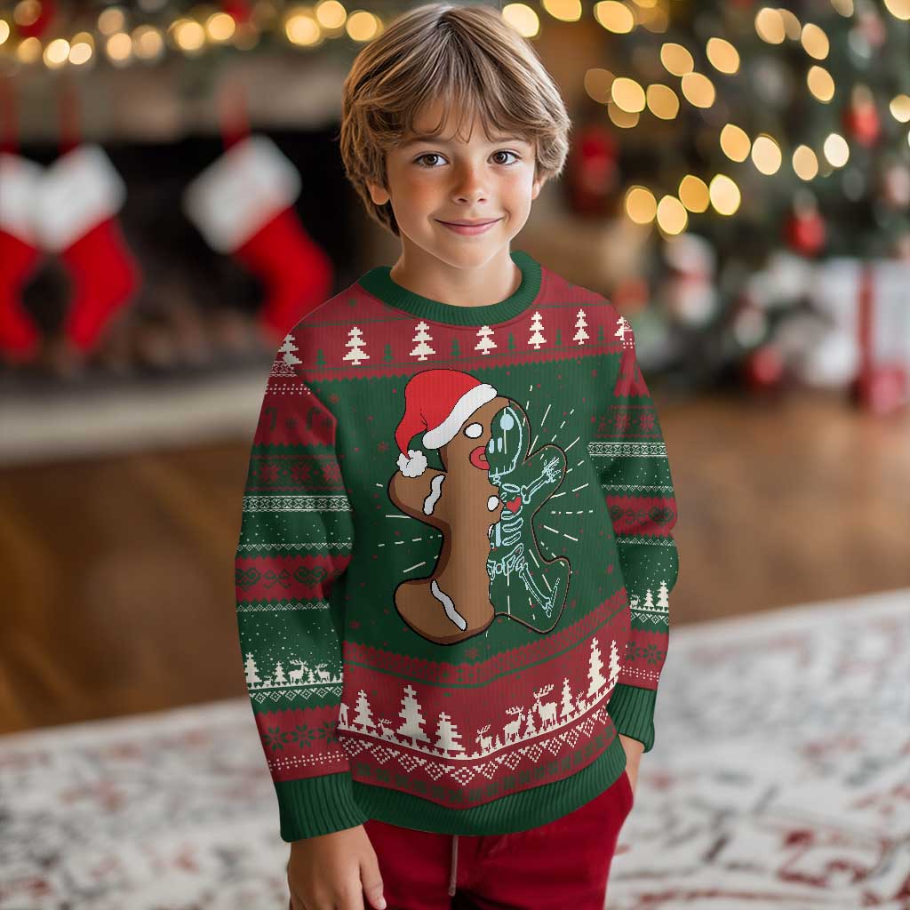 Funny Christmas Gingerbread Skeleton X-Ray Tech Nurse Ugly Christmas Sweater TS09 Christmas Print Your Wear