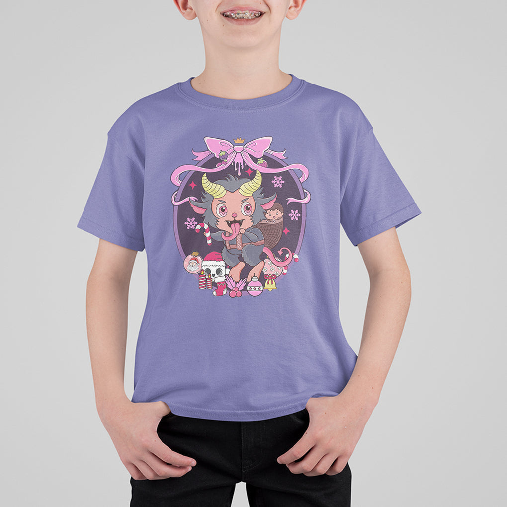 Kawaii Pastel Krampus Cute Creepy Christmas T Shirt For Kid TS09 Printyourwear
