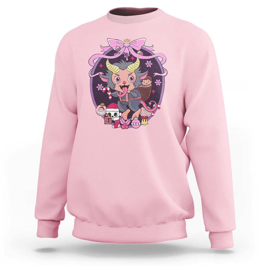 Kawaii Pastel Krampus Cute Creepy Christmas Sweatshirt TS09 Printyourwear