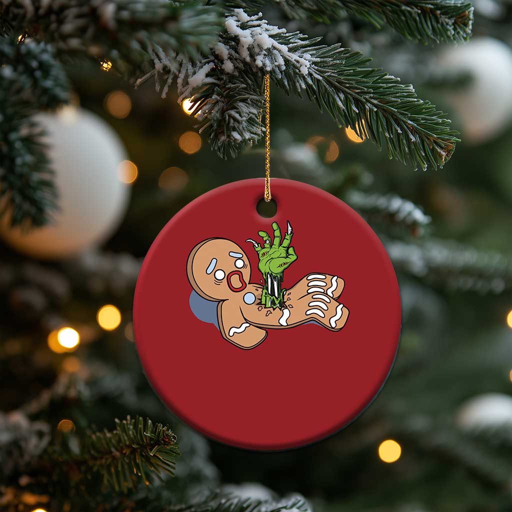 Funny Xmas Christmas Ornament Scary Zombie Gingerbread Krampus Broken Cookie TS09 Print Your Wear