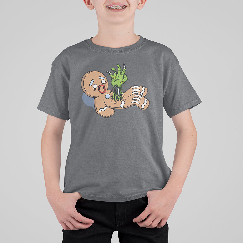 Scary Zombie Gingerbread Krampus Christmas Broken Cookie T Shirt For Kid TS09 Printyourwear