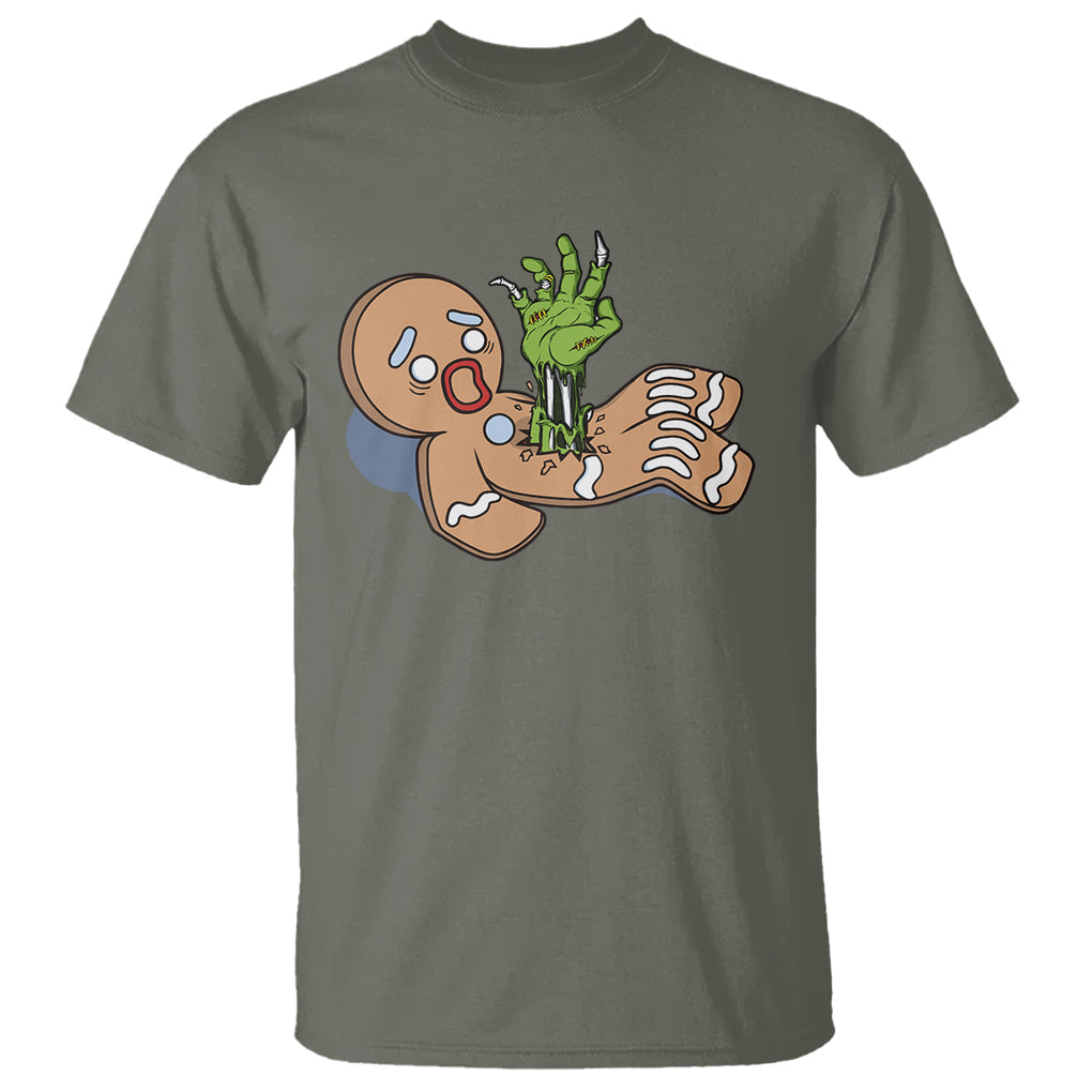 Scary Zombie Gingerbread Krampus Christmas Broken Cookie T Shirt TS09 Printyourwear