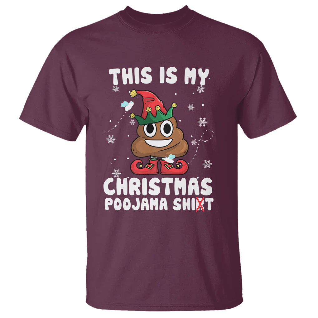 Funny Elf Poop This Is My Christmas Poojama Shirt T Shirt TS09 Printyourwear