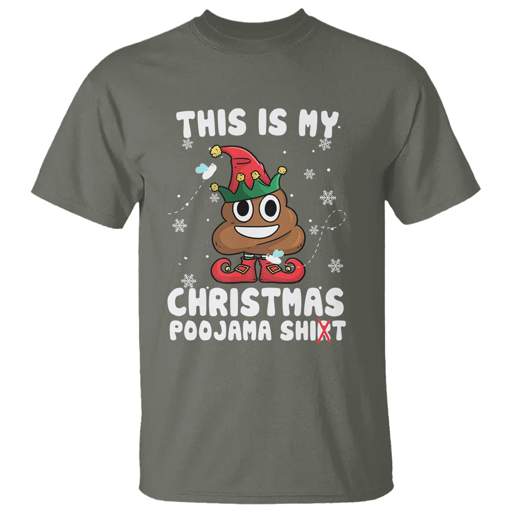 Funny Elf Poop This Is My Christmas Poojama Shirt T Shirt TS09 Printyourwear