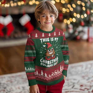 Funny Elf Poop This Is My Christmas Poojama Sh*t Ugly Christmas Sweater TS09 Christmas Print Your Wear