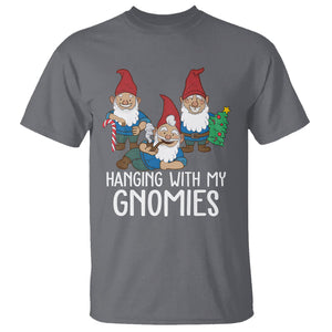 Hanging With My Gnomies Funny Christmas Garden Gnome T Shirt TS09 Printyourwear