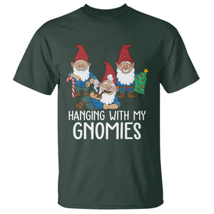Hanging With My Gnomies Funny Christmas Garden Gnome T Shirt TS09 Printyourwear