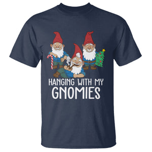 Hanging With My Gnomies Funny Christmas Garden Gnome T Shirt TS09 Printyourwear