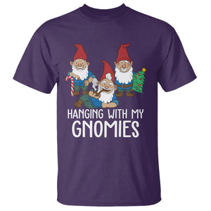 Hanging With My Gnomies Funny Christmas Garden Gnome T Shirt TS09 Printyourwear