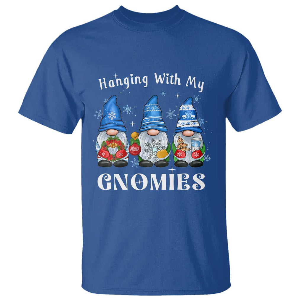 Hanging With My Gnomies Cute Xmas Gnome T Shirt TS09 Royal Blue Print Your Wear